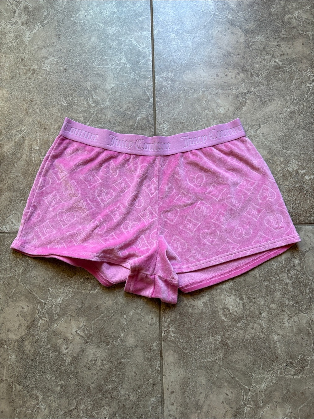 Juicy Couture soft pink sleep shorts Size Medium